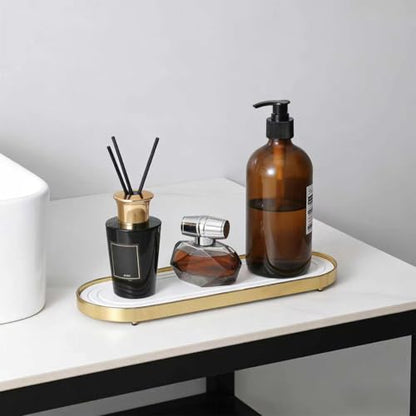 Water Absorbing Stone Tray, Fast Drying Sink Tray,Tray Coasters((Gold) | Quick Drying Water Absorbent Diatomite Coasters for Kitchen Sink, Bathroom Counter Counter Soap Dish & Holders - color: Gold