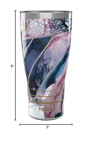 Tervis Traveler Inkreel Butterfly Wing Triple Walled Insulated Tumbler Travel Cup Keeps Drinks Cold & Hot, 30oz, Stainless Steel | Thermos Travel Mug, Insulated, 18/8 Stainless, Quiet Base, BPA-Free, Dishwasher Safe, Fits Most Cupholders, Gifts under $50
