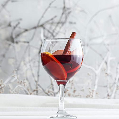 LAV Gin and Tonic, Aperol Spritz Glass Set 4-Piece, 21.75 oz, Clear Balloon Wine Glasses with Stem for Red, White Wine, Cocktails, Oversize Large Goblets for Spritz, Water - style: Balloon Goblet