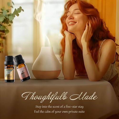 Hotel Diffuser Oil Gift Set - Inspired by 5-Star Hotel Scents - My Way,Ritz - C,White Tea,Baccarat,Four Seasons,Hilton,Beachfront Villa,Paris Coast, Fragrance Oil Set