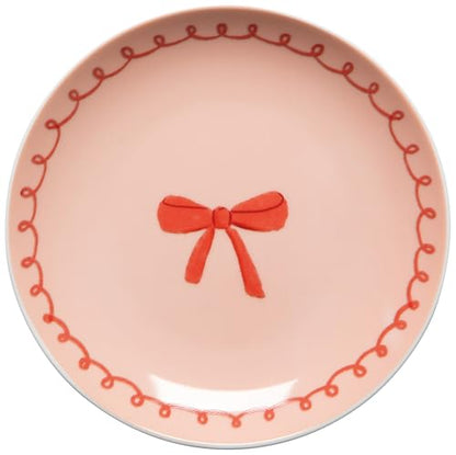 Jubilee Bowtique Porcelain Appetizer Plates, Set of 4 - color: Bowtique