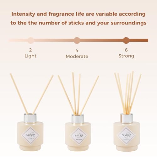Bamboo Reed Diffuser Set,100ml Scented Oil Diffuser