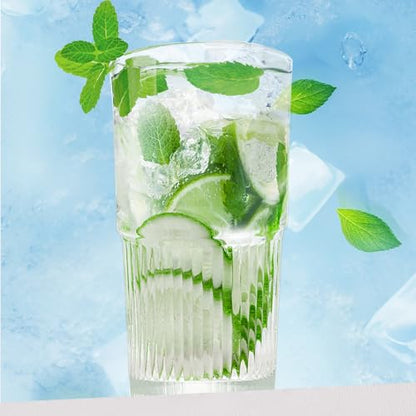 Luiaiog 18.5oz Glass Cups with Lids and Straws – Single Reusable Tumbler, Thickened Shatter-Resistant Glass, Ideal for Iced Coffee, Smoothies, Cocktails, Juices – Elegant & Durable Drinkware - color: Clear 1pc 18.5oz