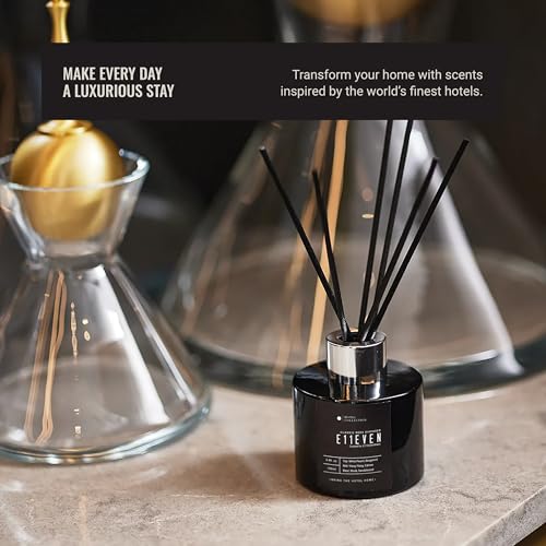 Hotel Collection | California Love Reed Diffuser Set | Hotel Inspired Luxury Essential Oil Reed Diffuser | Green Tea, Orange and Lemongrass 3.4 fl oz, 100 mL