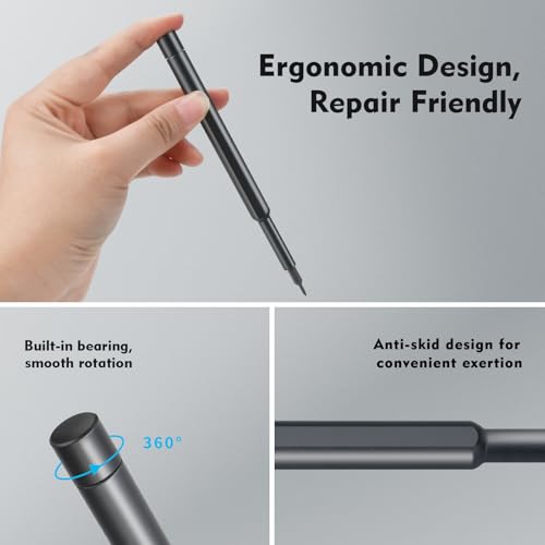 25-in-1 Mini Precision Screwdriver Set Stocking Stuffers for Men | Small Torx Bit Tool Set for Men,Magnetic Torque Repair Tool Kit for Electronics Macbook Watch Eyeglass Ring Doorbell