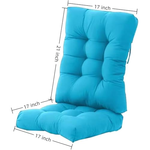 Rocking Chair Cushion, Set of Seat & Back Cushion with Ties for Indoor Rocker (Dark Coffee) - color: Dark Coffee