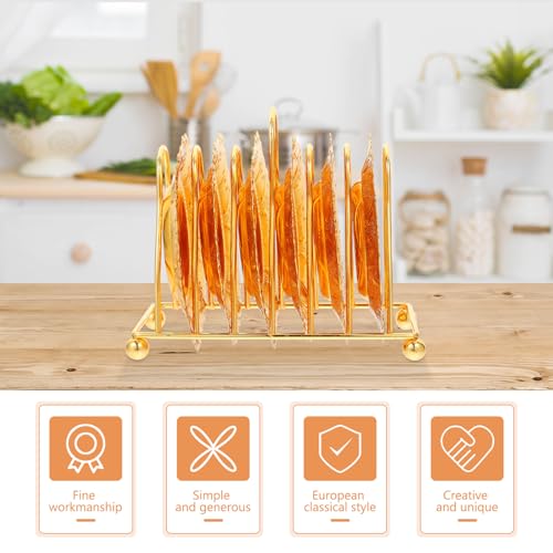 Cabilock 7pcs Gold Snack Tray Set with Rack, Small Appetizer Plates and Coasters, Creative Food Serving and Storage for Home Dining and Party Use