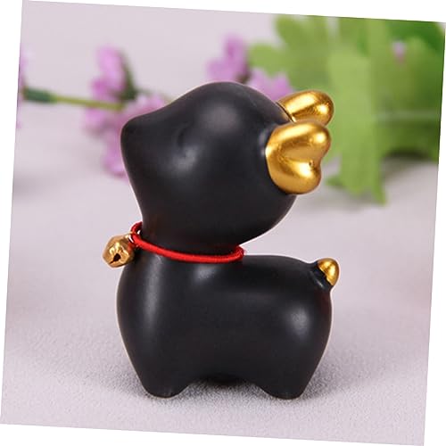 Cabilock Ceramic Deer Figurine Charming Desktop Decoration Contemporary Home Decor Animal Statue for Living Room Premium Ceramic Craft for Animal Enthusiasts