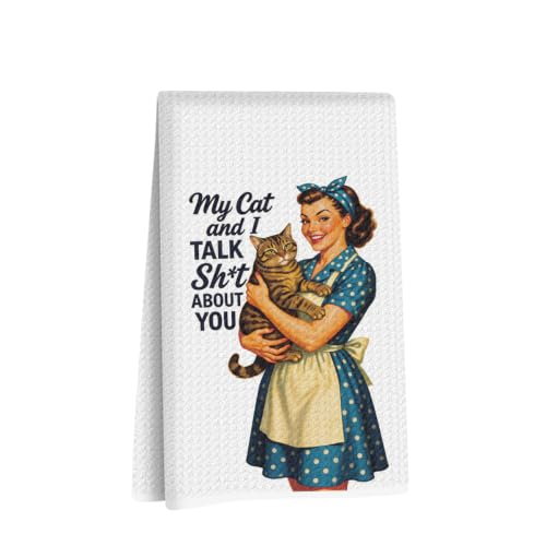 Jztco Funny Kitchen Towels, Funny Dish Towels for Women Mom - color: Multi 1576