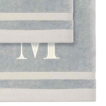 Avanti Linens - Towel Set, Soft & Absorbent Cotton, Embroidered Bathroom Decor, Set of 5 (Monogram Collection, Initial M) - style: M