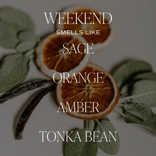 Sweet Water Decor Weekend Reed Diffuser Set for Home - Sage, Orange, Amber, Tonka Bean Scented Reed Diffusers - Air Freshener Lasts 4+ Months, Made in the USA - style: Weekend
