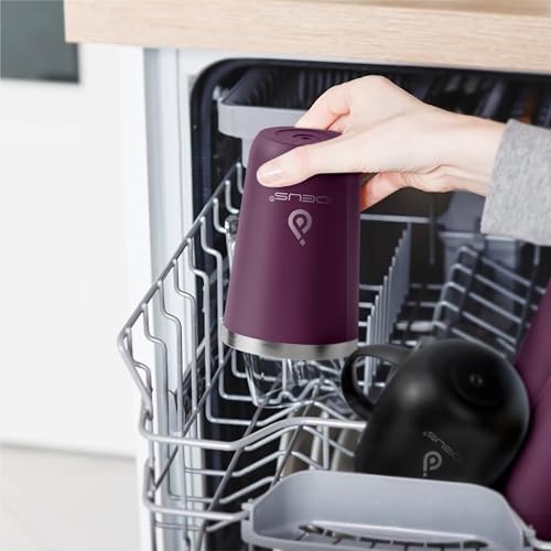 Ideus 20 oz Tumbler, Travel Coffee Mug with Splash Proof Sliding Lid, Double Wall Stainless Steel Vacuum Insulated Coffee Mug for Home and Office, Keep Beverages Hot or Cold, Red Violet - color: Red Violet