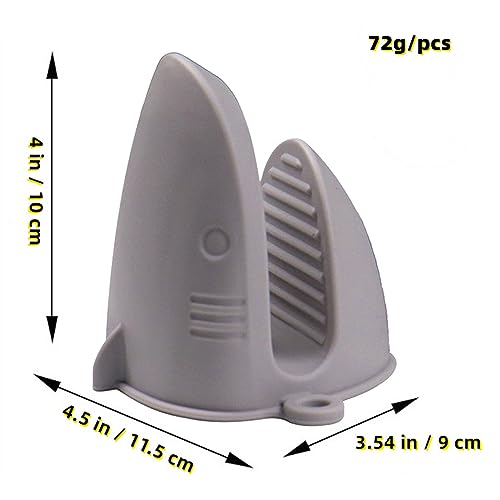 Oven Mitts，Mini Oven Gloves Silicone Heat Resistant Cooking Pinch Mitts Potholder for Air Fryer Kitchen Cooking & Baking (Grey) - color: Gray