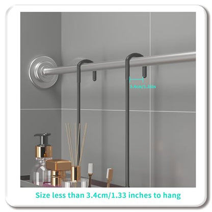 HapiRm Hanging Shower Caddy Organizer - No Drilling Shower Organizer with Inclined Shelf, Rustproof & Waterproof 304 Stainless Steel Bathroom Caddy - Black - color: Black-Inclined Shelf
