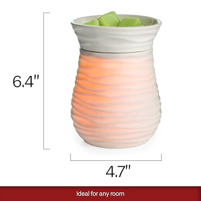 Candle Warmers ETC. Illumination Fragrance Warmer- Light-Up Warmer for Warming Scented Candle Wax Melts and Tarts or to Freshen Room, White Harmony - size: Harmony (Porcelain)
