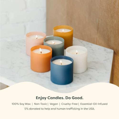 Dignity Series Oakmoss & Amber Scented Candle | 35 Hour Burn - Made in the USA Luxury Clean Soy Wax Candles - Long Lasting Glass Jar Candle for Home - 1 Wick - 5.3oz - color: Oakmoss + Amber