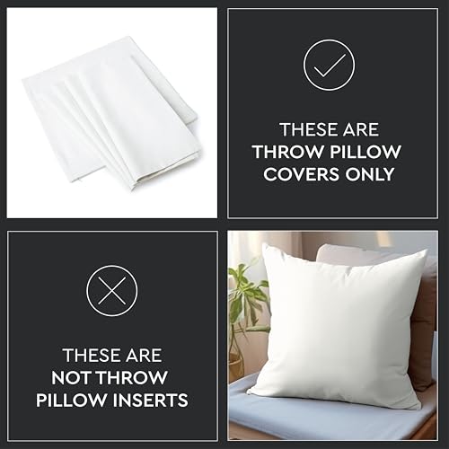Encasa XO Throw Pillow Covers, Cotton, No Inserts 12"x12" Lime Green | Durable Cotton Canvas | Concealed Invisible Zipper | Ideal for DIY & Embroidery | Living Room & Couch | Set of 2 - color: Lime Green, size: 12" x 12" (Pack of 2)