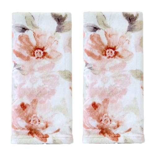SKL Home Misty Floral 100% Cotton 2pc Hand Towel Set, Decorative for Bath/Kitchen/Bar & Gift, Blush - color: Misty Floral Printed