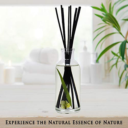 Reed Diffuser Set, Lemongrass Verbena - Bathroom Shelf Décor | (REFRESH and RENEW) Mind & Body Aromatherapy Collection, Essential Oil Botanical Room Scent - color: Lemongrass Verbena