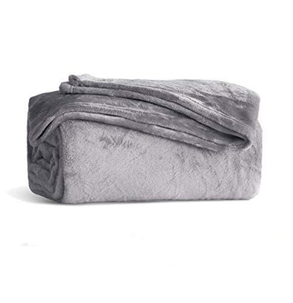 Fleece Blanket King Size Grey Lightweight Super Soft Cozy Luxury Bed Blanket Microfiber - color: Grey, size: King(108"x90")