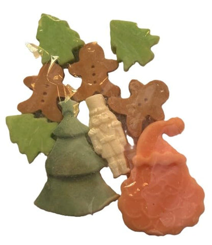 LRO Candle Co Variety Wax Melts Bag Christmas and Spring Time (Christmas Wax Melts 1.3 Oz Silver Bow)