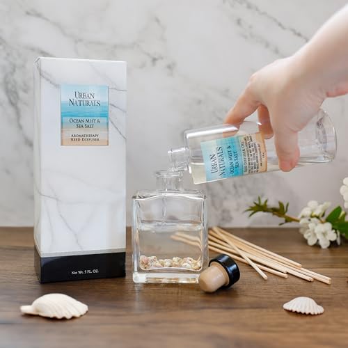 Reed Diffuser Set, Christmas Night - Bathroom Shelf Décor | Cinnamon spice, Almond, Clove, Cedarwood, Fresh Balsam and Fir needle, Made in the USA - color: Christmas Night