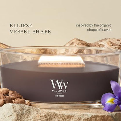 Woodwick Iris Woods Ellipse Candle - color: Iris Woods, size: 16oz