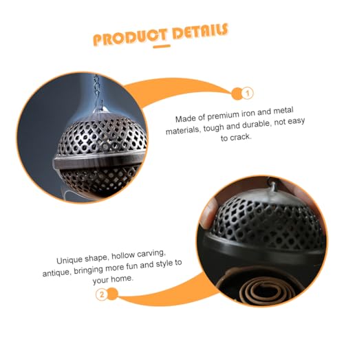 Uonlytech Backflow Incense Burner Waterfall Aromatherapy Holder for Home Decoration Premium Iron Metal Material Stress Relief and Air Purification Easy to Use and Design