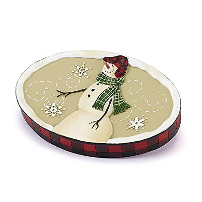 Avanti Linens - Soap Dish, Resin Countertop Accessories, Christmas Decorations (Snowmen Gathering Collection) - size: Soap Dish