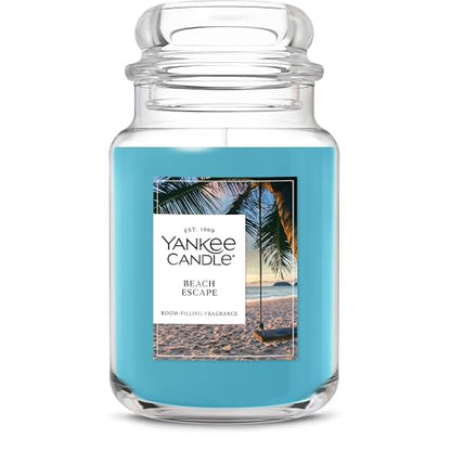 Yankee Candle Beach Escape Scented Candle, 22oz Large Jar with up to 150 Hour Burn Time, Giftable - color: Beach Escape, size: 22 oz