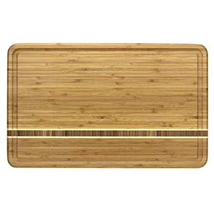 Totally Bamboo Dominica Large Cutting Board with Juice Groove, 20-5/8" x 12-1/2" - size: 20.6"L x 12.5"W