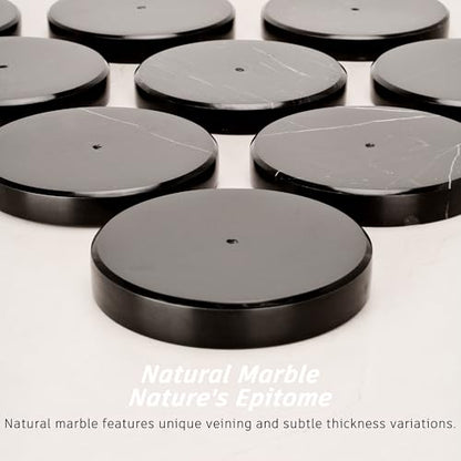Paper Towel Holder Countertop, Heavy Weighted Black Marble Paper Towels Holder for Kitchen Counter, Modern Standing Papertowel Roll Holders(Matte Black Stainless Steel Bar, Black Natural Marble Base) - color: Black-b