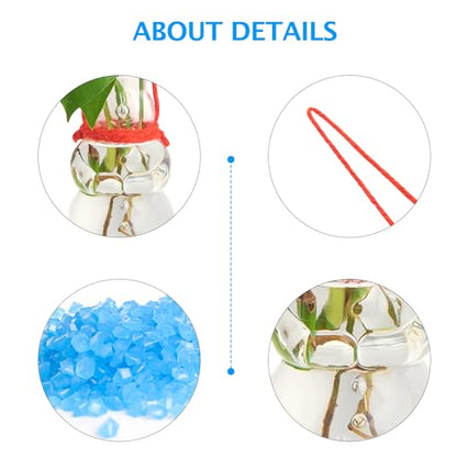 XXXFLOWER Wall Hanging Propagation Stations with Luminous Sand 3 Pc Snowman | Christmas Decor Home Garden Office Hanging Planters for Indoor Plants Gifts for Plant Lovers（Plant NOT Included） - size: 3 Snowman