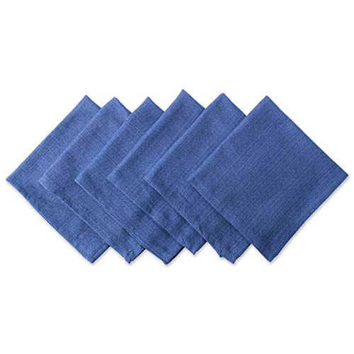 DII Variegated Tabletop Collection, Napkin Set, 20x20, Nautical Blue, 6 Piece - color: Nautical Blue, size: 20" x 20" (Set of 6)