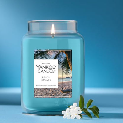Yankee Candle Beach Escape Scented Candle, 22oz Large Jar with up to 150 Hour Burn Time, Giftable - color: Beach Escape, size: 22 oz