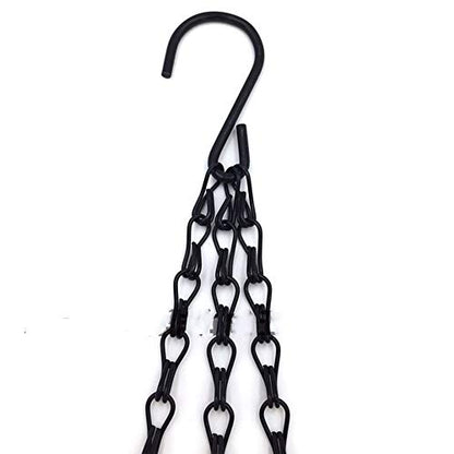 OUKEYI 6 Pcs Hanging Chain, Heavy Duty 23 Inch Hanging Flower Basket Galvanized Replacement Chain -3 Point Garden Plant Hanger for Outdoor or ¡­