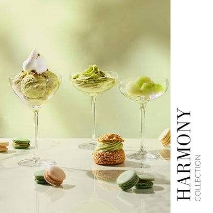 KROSNO Champagne Glasses Set of 6, 8.1 oz, Harmony Collection | Coupes Champagne Crystal Set, Drinking Glasses for Prosecco, Mocktails, Mimosa, Lead-Free Glassware, Dishwasher Safe - style: Classic