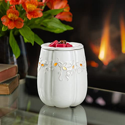 Candle Warmers Etc. Illumination Fragrance Warmer- Light-Up Warmer for Warming Scented Candle Wax Melts and Tarts or to Freshen Room, White Pumpkin - size: White Pumpkin