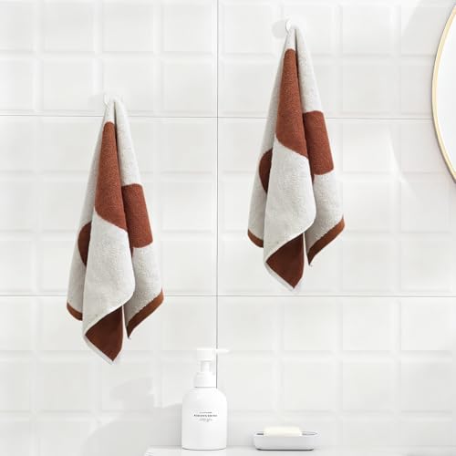 Red Heart Hand Towels Soft & Absorbent Cotton Valentine's Bath Towels Red Love Farmhouse Style Towels Set for Mother’s Day Wedding, 13x29 Inch - color: Red Heart