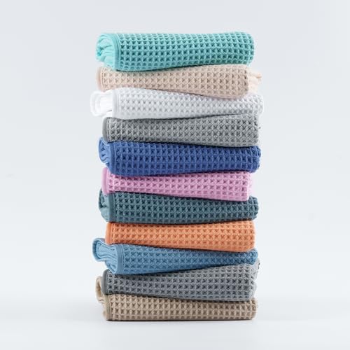 MICROFI New Microfiber Waffle Bath Towels, 3 Pieces, Oversized, Soft, Absorbent, Fast Drying, Lint Free, Includes Bath, Face and Hand Towels 430 GSM - color: Silver