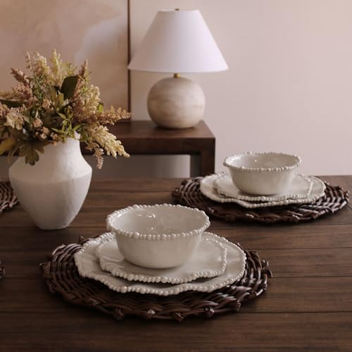 Beatriz Ball VIDA Alegria Salad Plate Set of 4 (Sand) - style: VIDA Alegria Salad Plate Set of 4 (Sand)