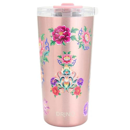 Drinco - 20 oz Stainless Steel Tumbler | Double Walled Vacuum Insulated Mug With Lid, 2 Straws, For Hot & Cold Drinks (20oz Chupa) - color: 20oz Chupa