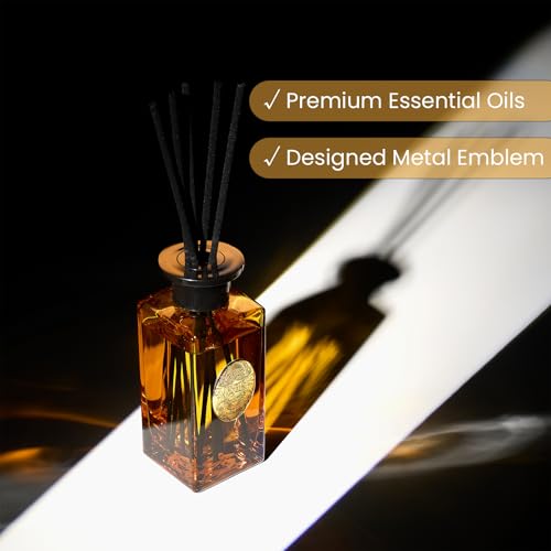 M&SENSE 6.3 oz Large Reed Diffuser Set | Neroli Noir Scent Oil Diffuser with Sticks | Hotel Collection Non-Toxic Essential Oil |for Bedroom Bathroom Living Room - color: Neroli Noir, size: 180ml