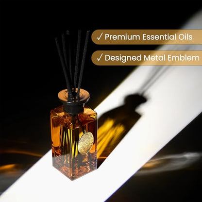 M&SENSE 6.3 oz Large Reed Diffuser Set | Neroli Noir Scent Oil Diffuser with Sticks | Hotel Collection Non-Toxic Essential Oil |for Bedroom Bathroom Living Room - color: Neroli Noir, size: 180ml