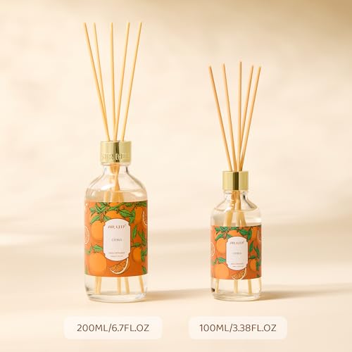 Reed Diffuser Oil Set with Reed Sticks,Rose Aromatherapy Oil Scent Diffuser for Home Office Bathroom Decoration Perfume and Gifts 3.38oz/100ml