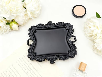 1 Pack Jewelry Dish Matte Black Jewelry Trays ideal for holding jewelry rings and small trinkets. - color: Matte Black, size: small:5"(125mm)*4.4"(110mm)*0.6"(15mm)