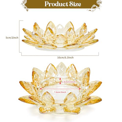 Crystal Flower Jewelry Tray, Luxury Transparent Decorative Trinket Dish for Rings, Earrings, Necklaces, Keys for Vanity Dresser Nightstand, Elegant Gift for Women Mother's Day (1, 6.3"(W)- Gold) - size: 6.3"(W)- Gold