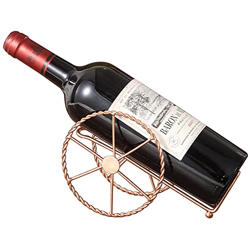 Countertop Wine Rack - Wine Holder for Wine Storage - Wine Racks Countertop - Small Wine Rack - Wine Bottle Storage - Tabletop Wine Rack (Rose Gold) - color: Rose Gold, size: 1PC