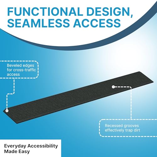 EZ-ACCESS Transitions Angled Entry MAT, Black, .75-in - color: Black, size: 0.75 Inches