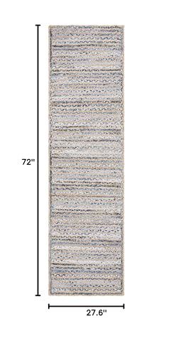 SAFAVIEH Cape Cod Collection 2'3" x 6' Natural/Blue CAP250A Handmade Flatweave Jute Entryway Foyer Living Room Bedroom Kitchen Runner Rug - size: 2'3" x 6' (Runner)